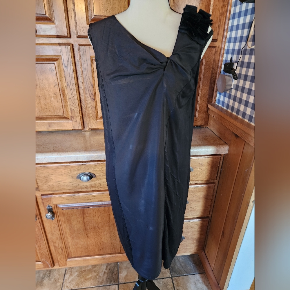 Simply Vera Vera Wang Black Sleeveless Dress Size M